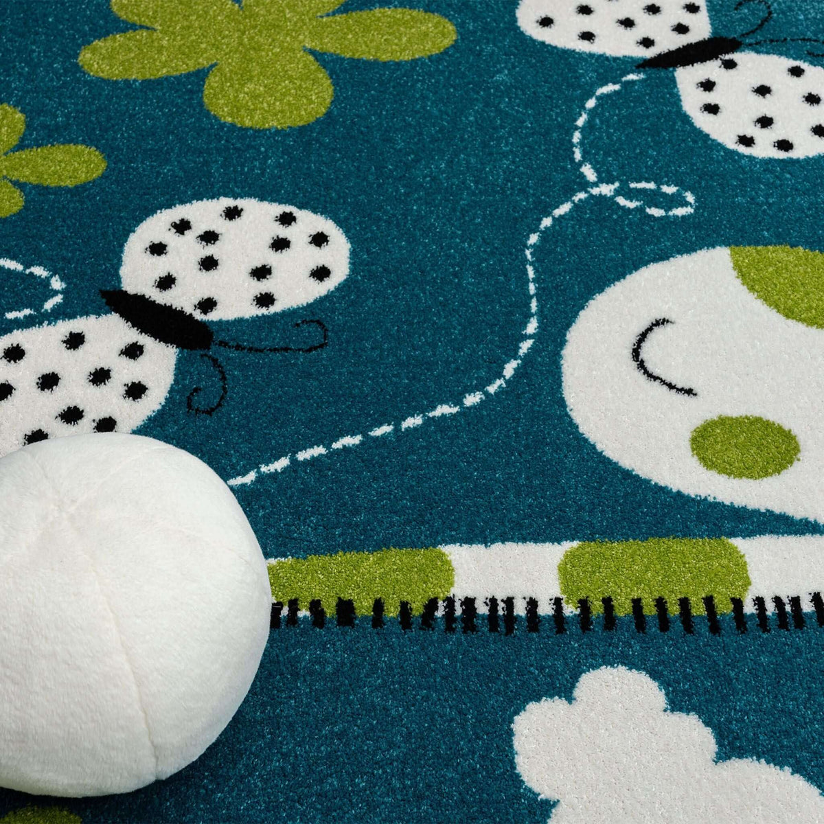 Kidsville 572 Blue Turkish Rug