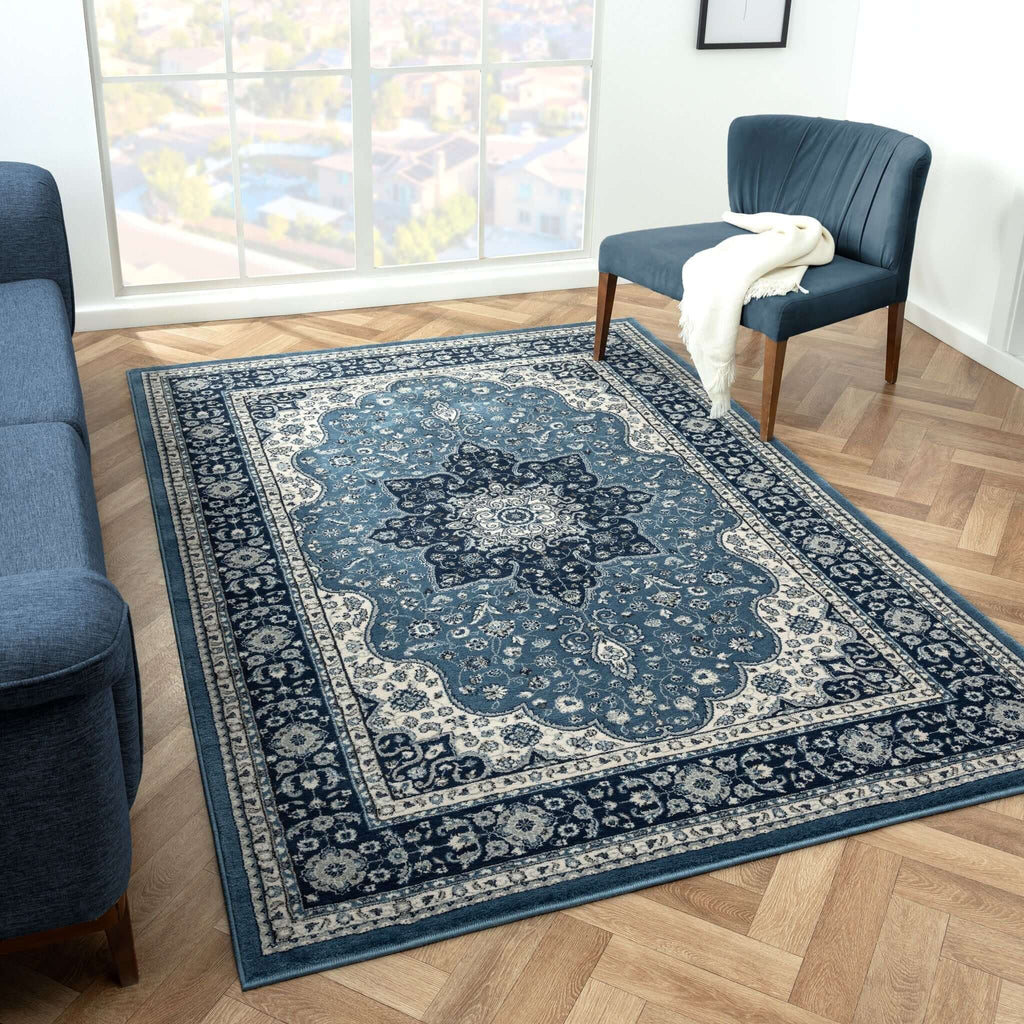 Sahara 895 Navy Turkish Rug