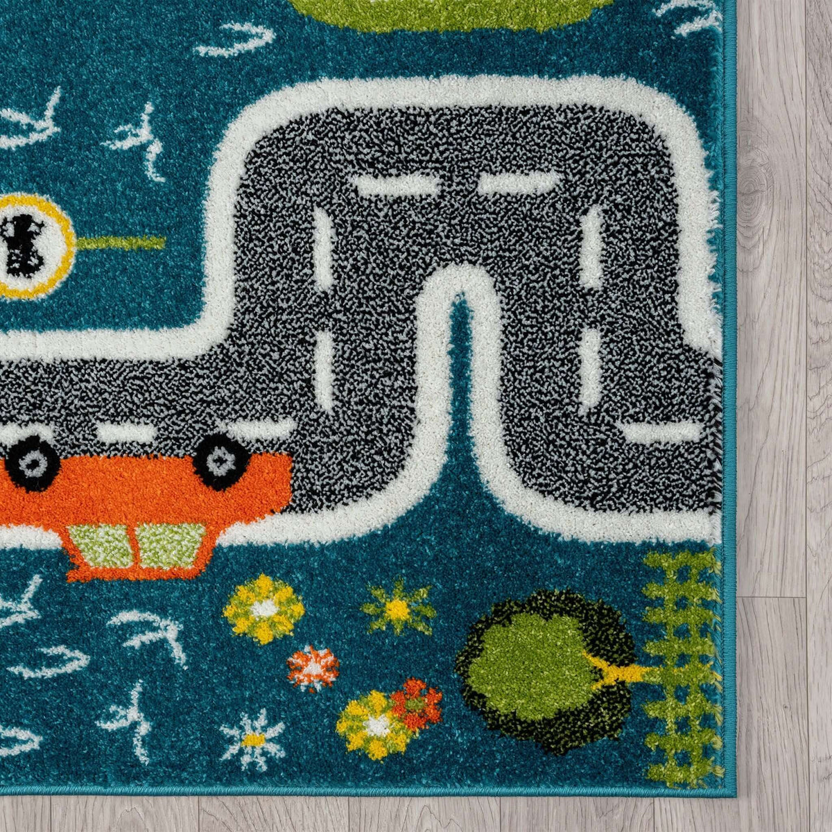 Kidsville 574 Blue Turkish Rug