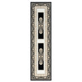 Royal 523 Black Traditional Hallway Runner lifestyle view