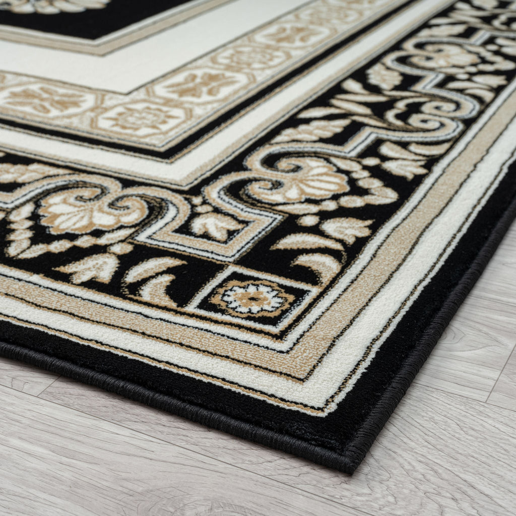 Royal 523 Black Traditional Turkish Rug