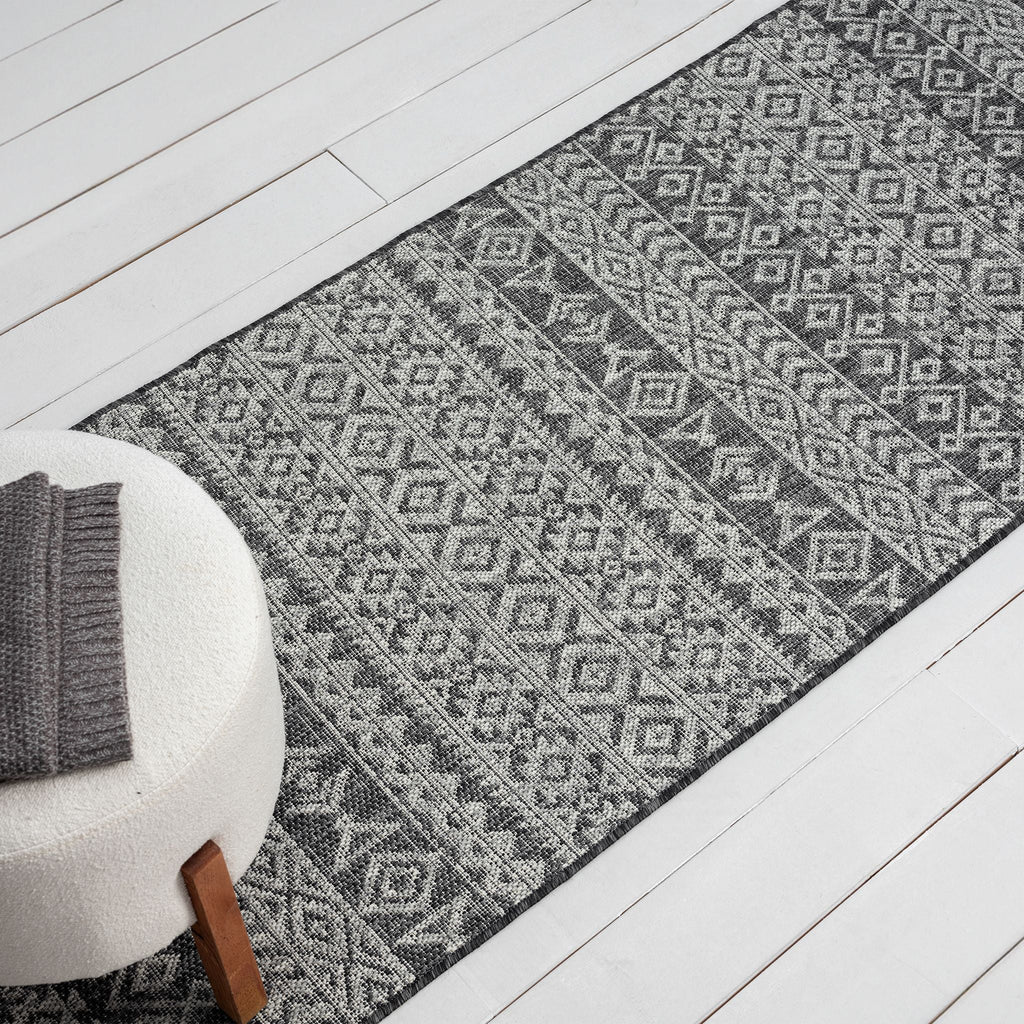 Alfresco 421 Charcoal Hallway Runner