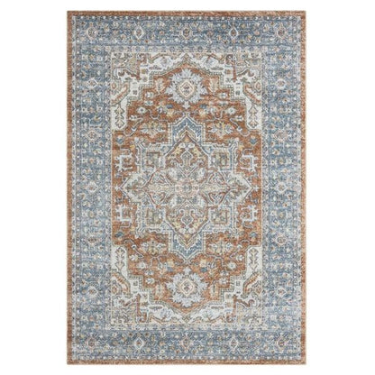 Easy Washable Rugs 366 Indigo Rectangle   