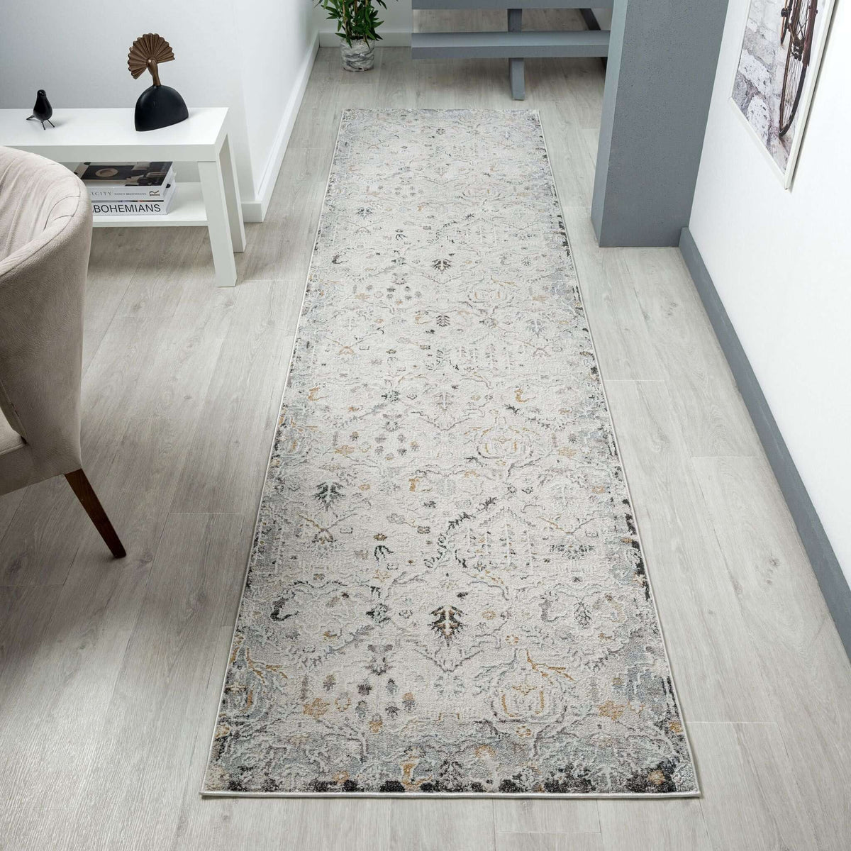 Easton 462 Silver Hallway Runner