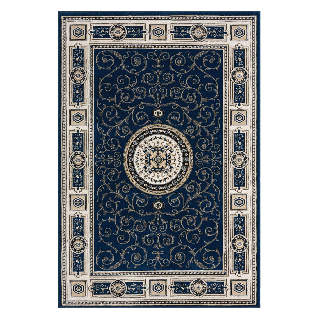 Estate 511 Navy Turkish Rug lifestyle view