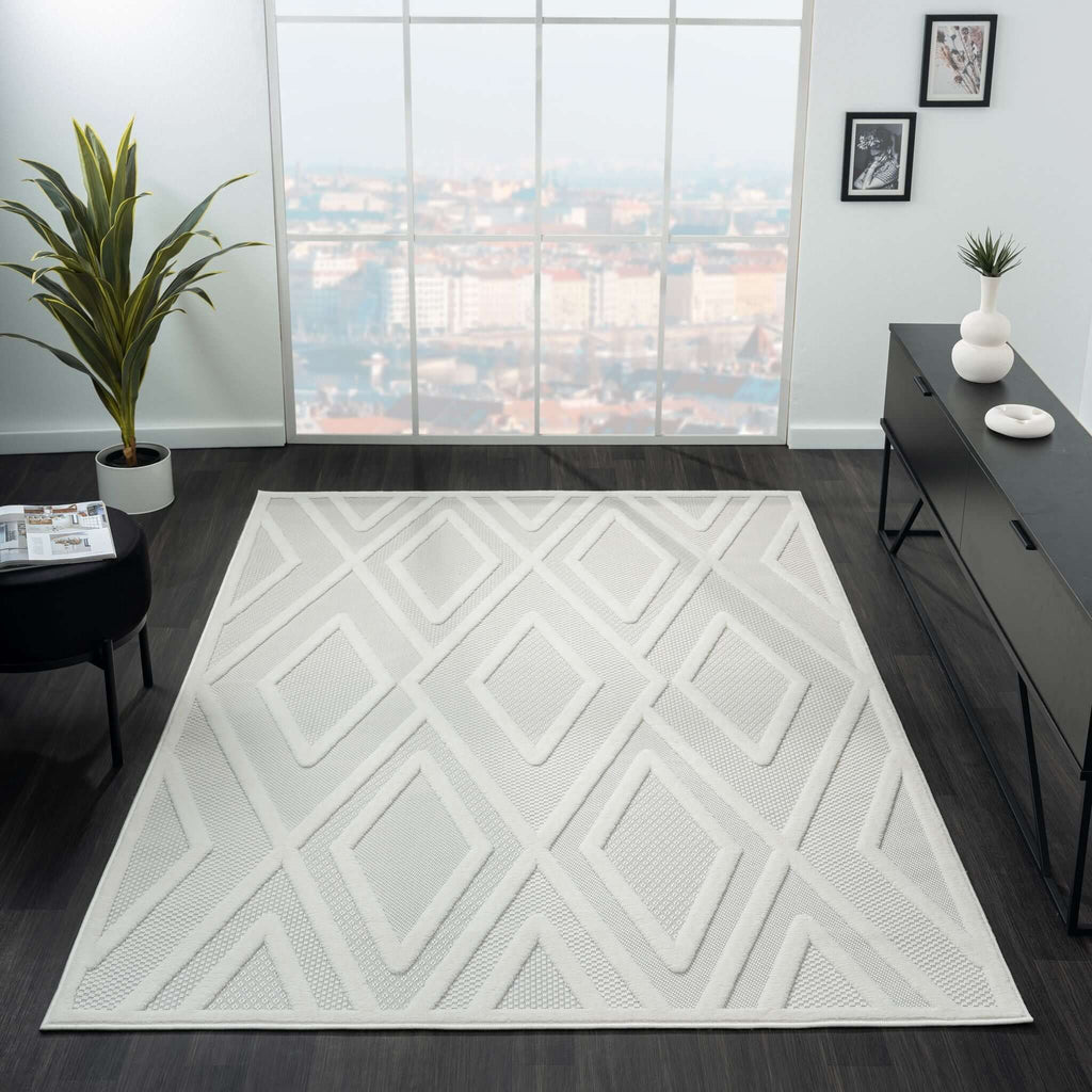 Calm 418 Frost Turkish Rug