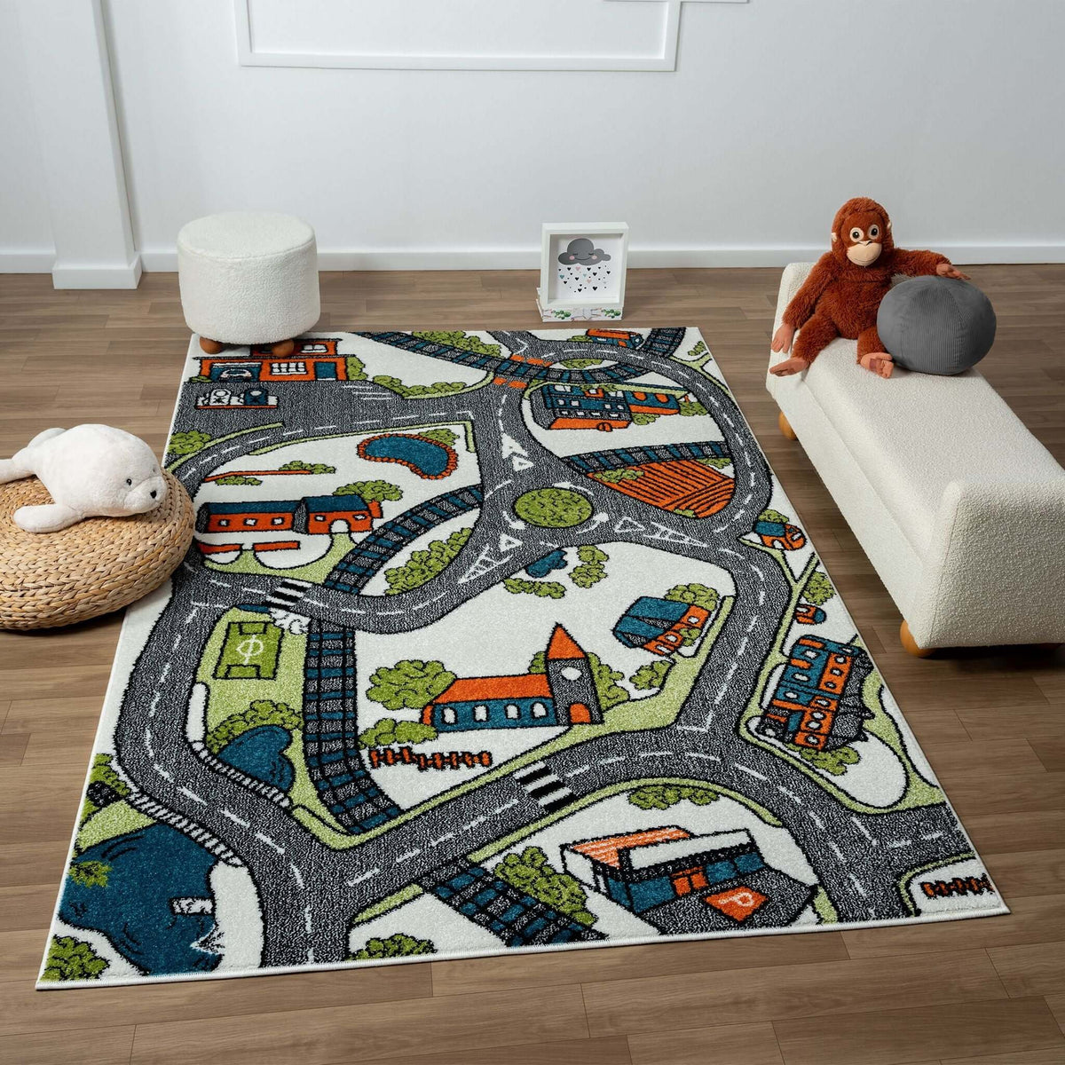 Kidsville 575 Cream Turkish Rug
