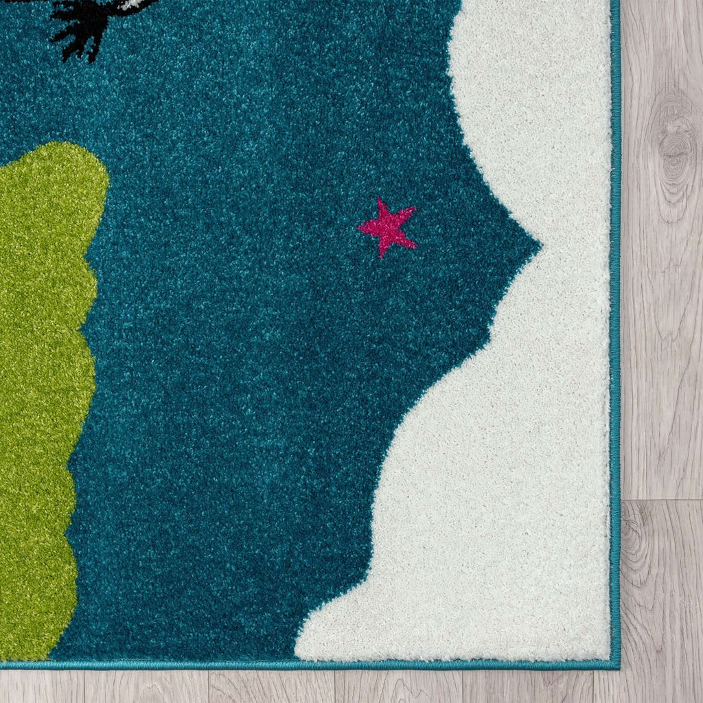 Kidszone 585 Blue Turkish Rug