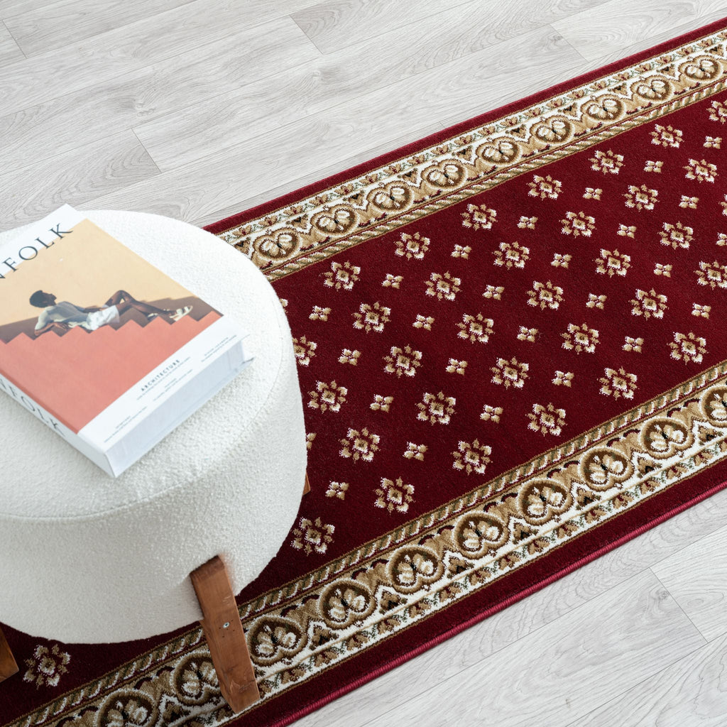 Royal 525 Red Traditional Hallway Runner
