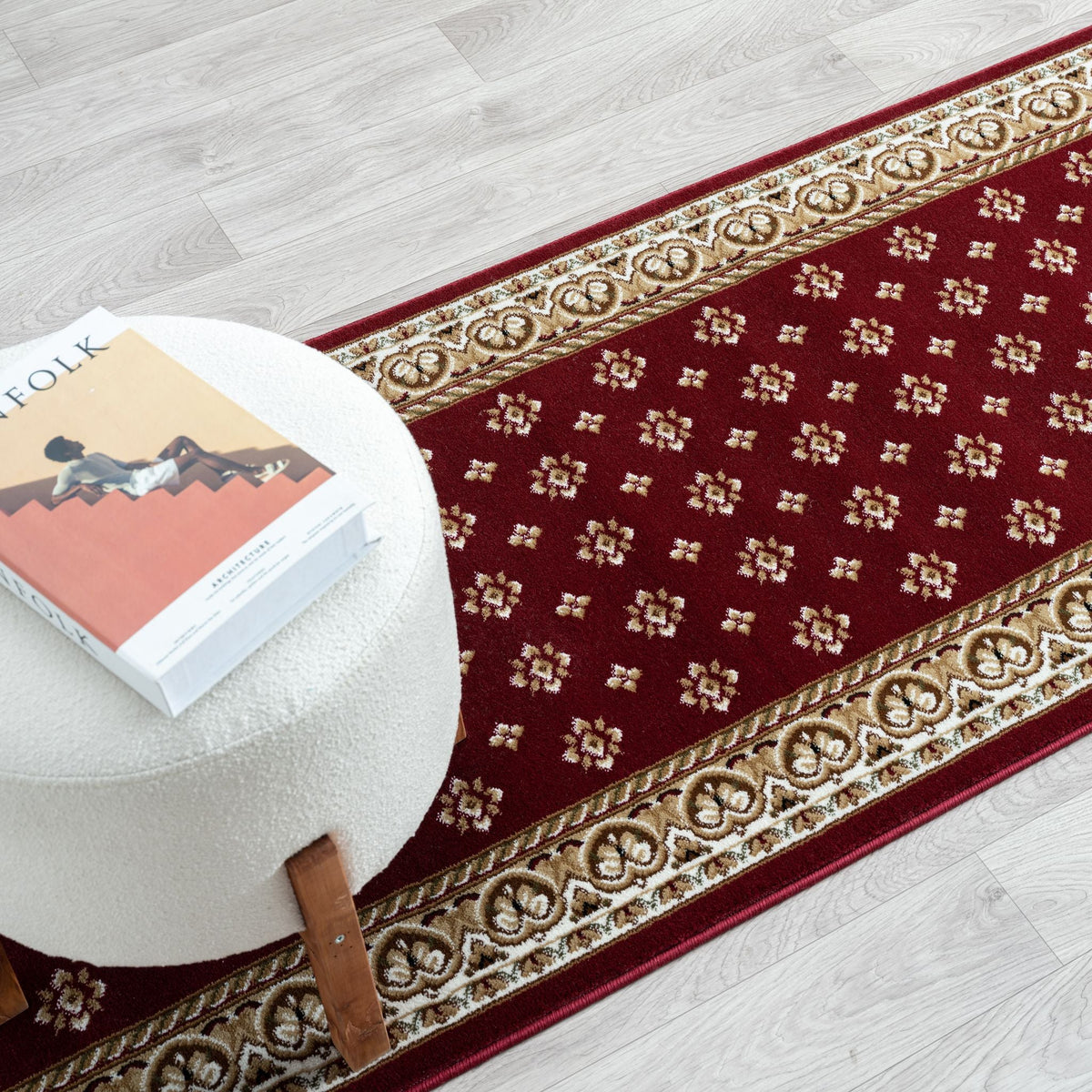 Royal 525 Red Traditional Hallway Runner