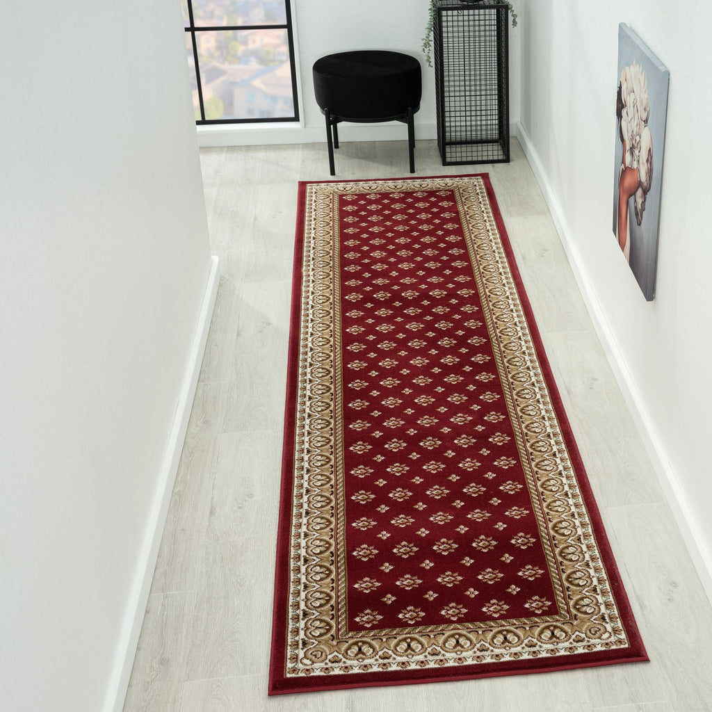Royal 525 Red Traditional Hallway Runner