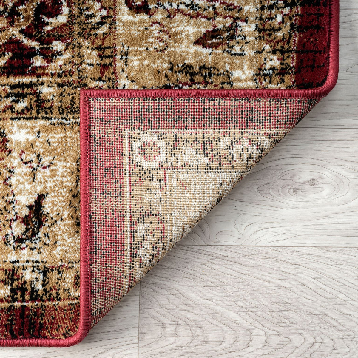 Royal 527 Red Traditional Hallway Runner
