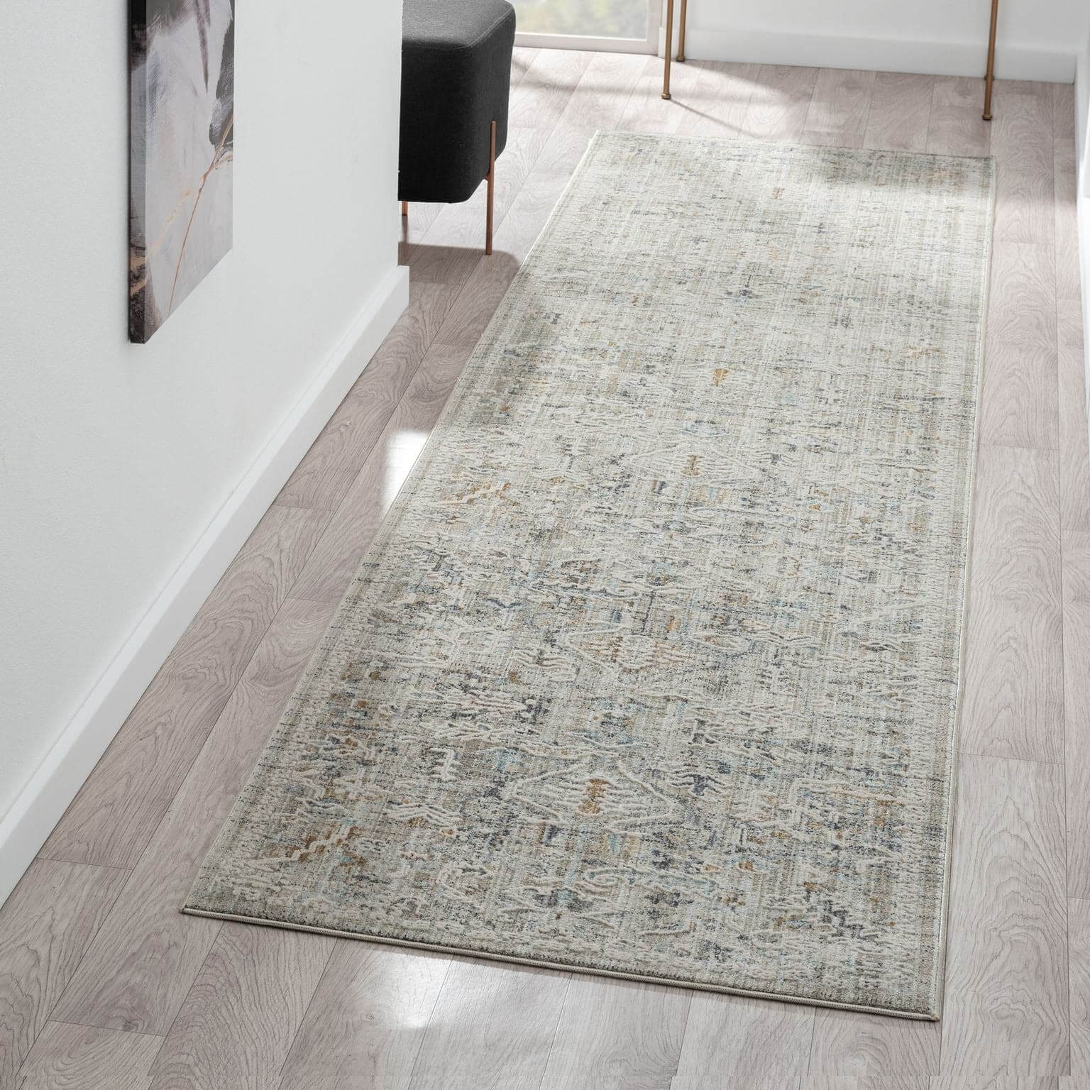 Aubrey 6755 Taupe Runner Runner   