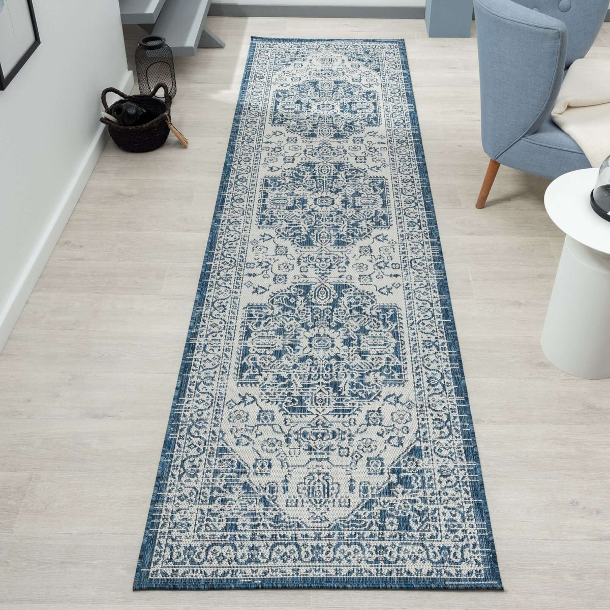 Patio 455 Denim Hallway Runner