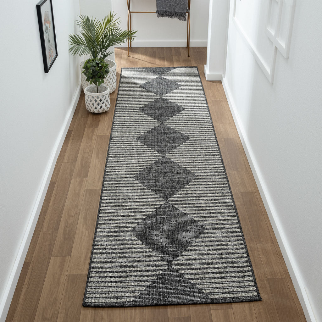 Alfresco 425 Ebony Hallway Runner