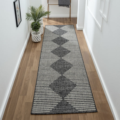 Alfresco 425 Ebony Hallway Runner
