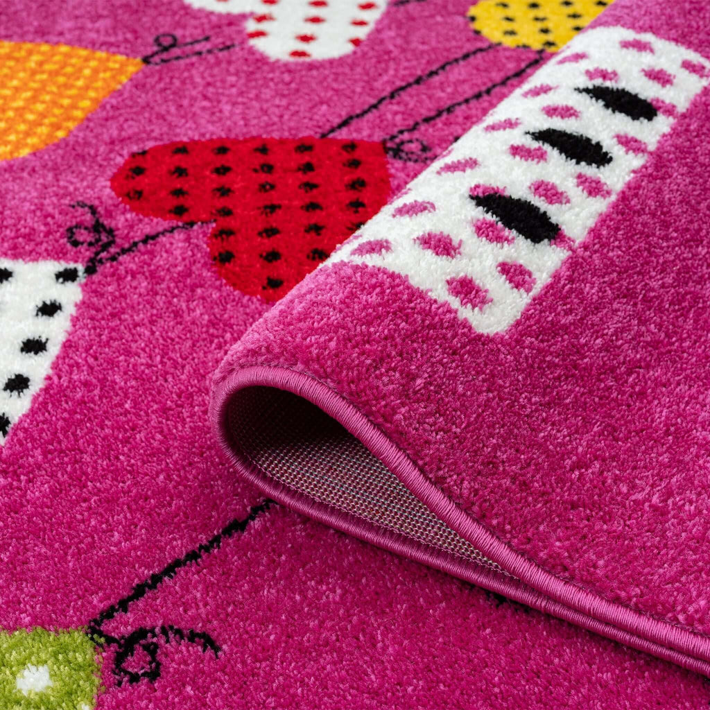 Kidsville 576 Pink Turkish Rug