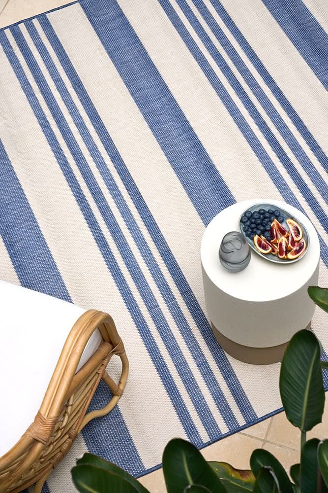 Portara Alvi Blue Outdoor Rug