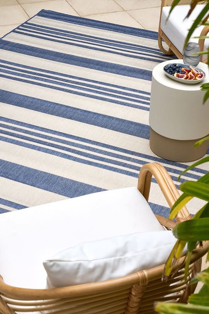 Portara Alvi Blue Outdoor Rug