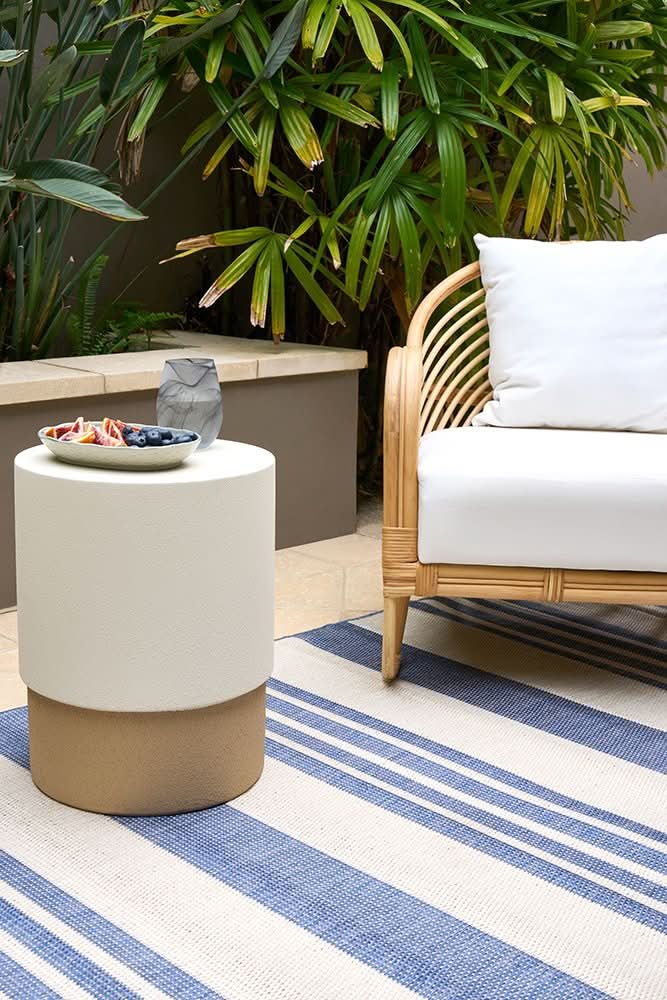 Portara Alvi Blue Outdoor Rug