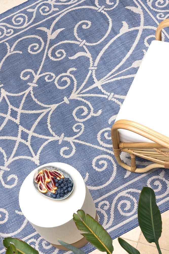Portara Romy Blue Outdoor Rug