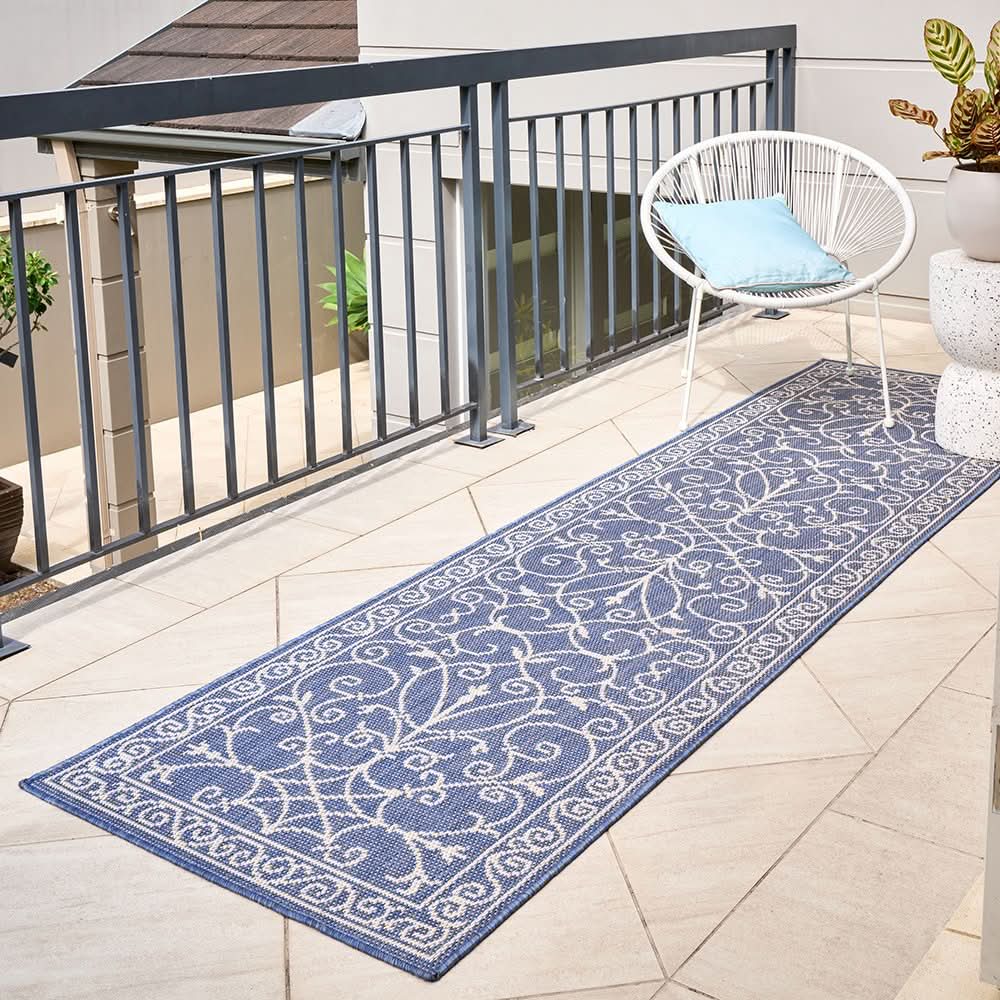 Portara Romy Blue Outdoor Rug