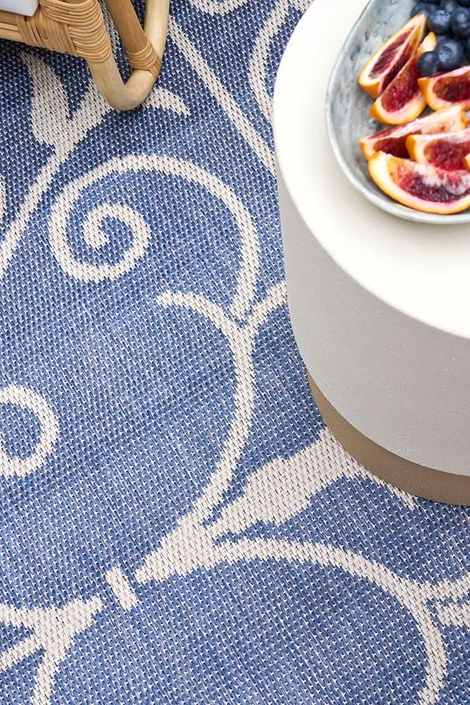 Portara Romy Blue Outdoor Rug