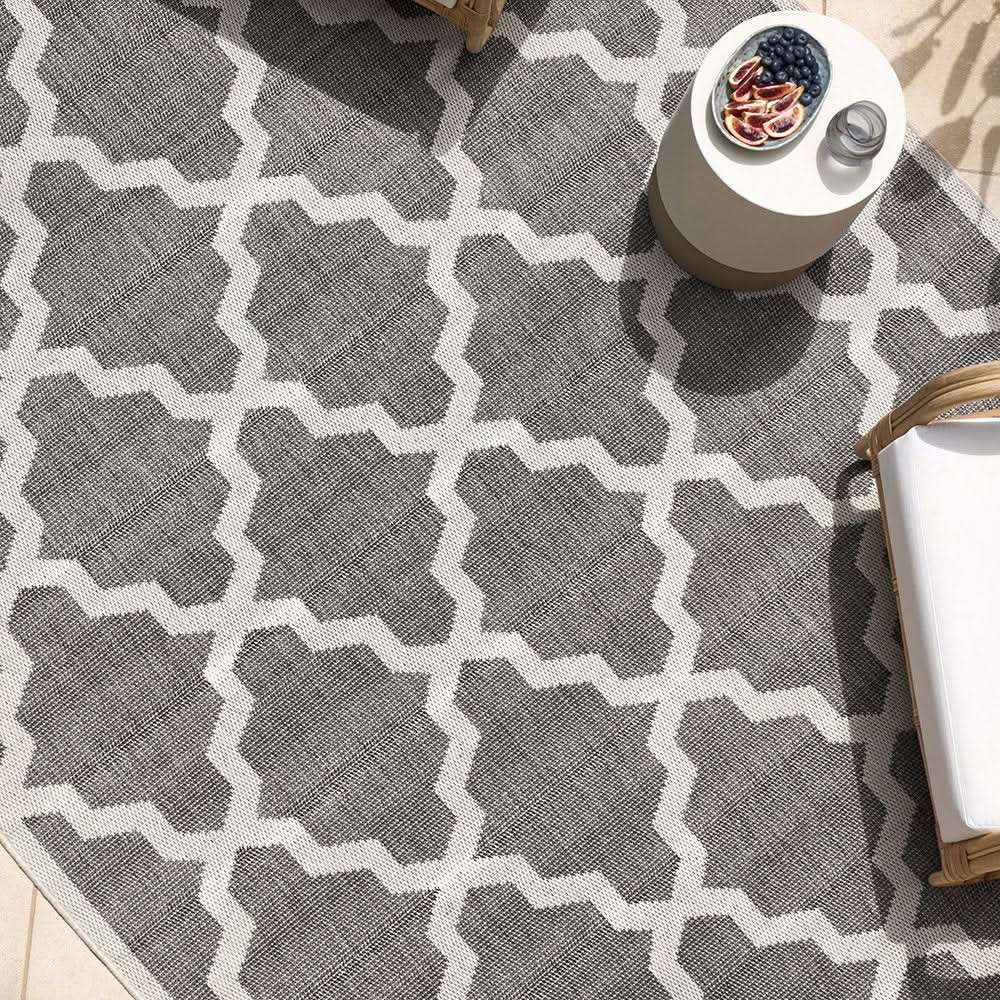Portara Tash Grey Outdoor Rug