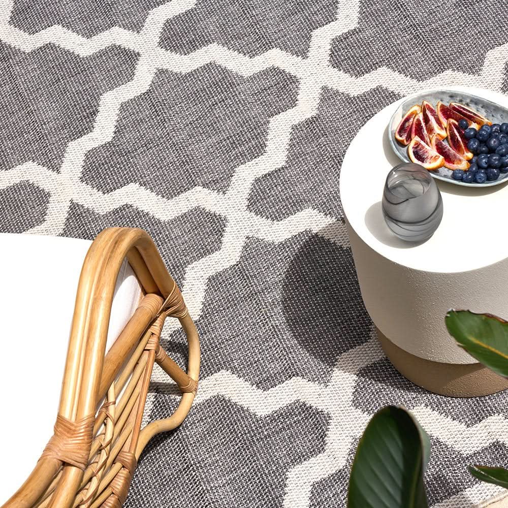 Portara Tash Grey Outdoor Rug