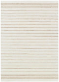 Praia Stripes Ivory Beige Wool Rug wool rug – main product image