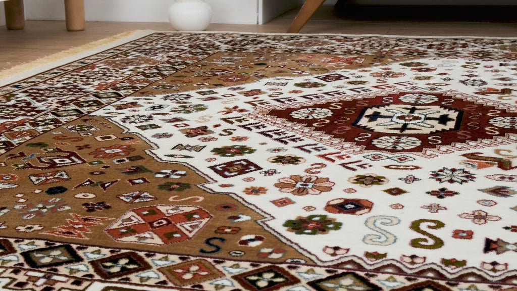 Asaryun Rugs H4320A Turkish Rug Cream
