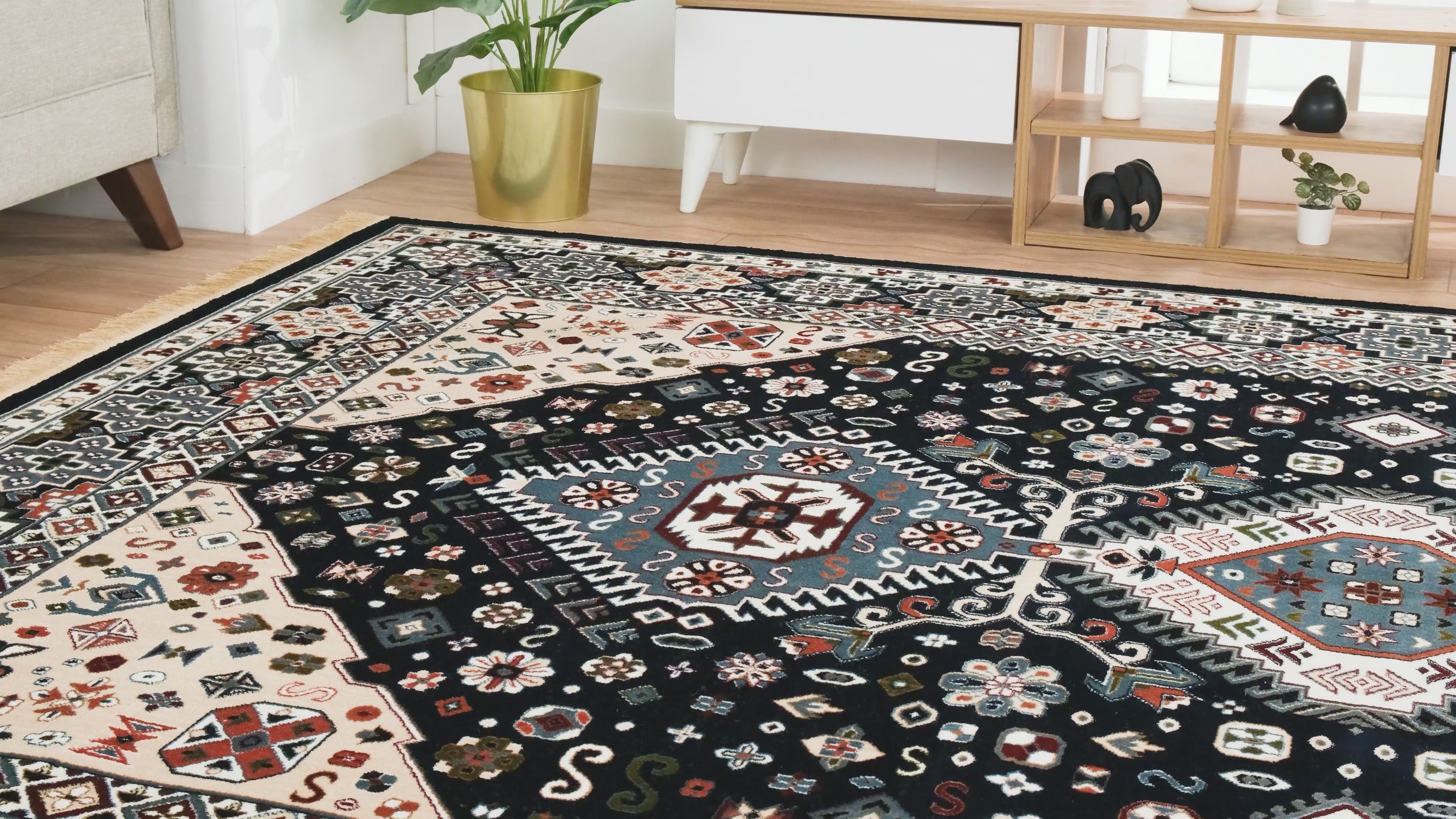 Asaryun Rugs H4320A Turkish Rug Navy