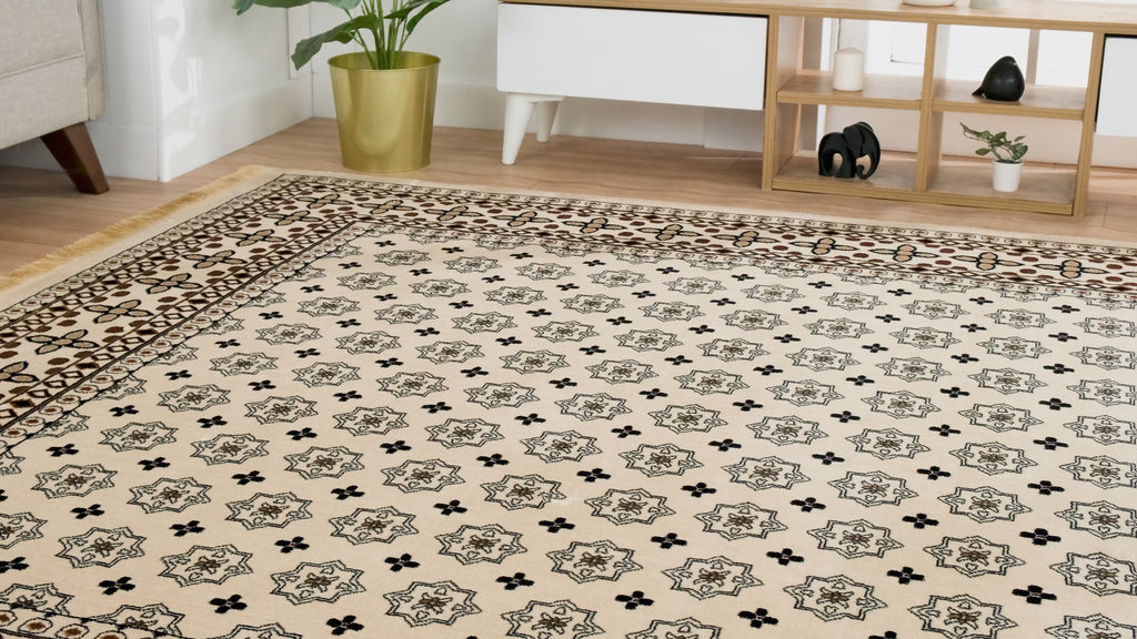 Asaryun Rugs H3990A Turkish Rug Cream