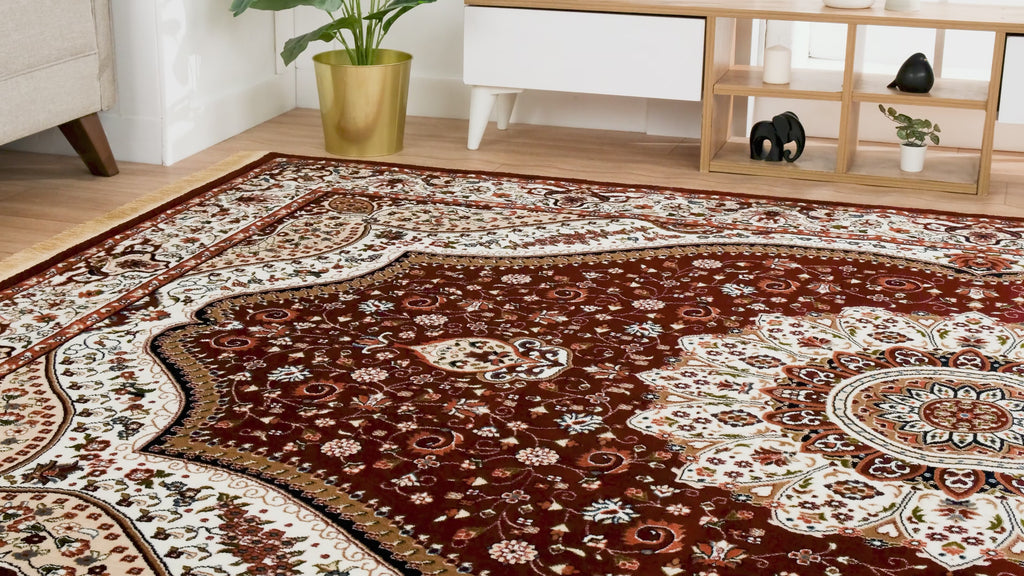 Asaryun Turkish Rug – H4158A Dark Red