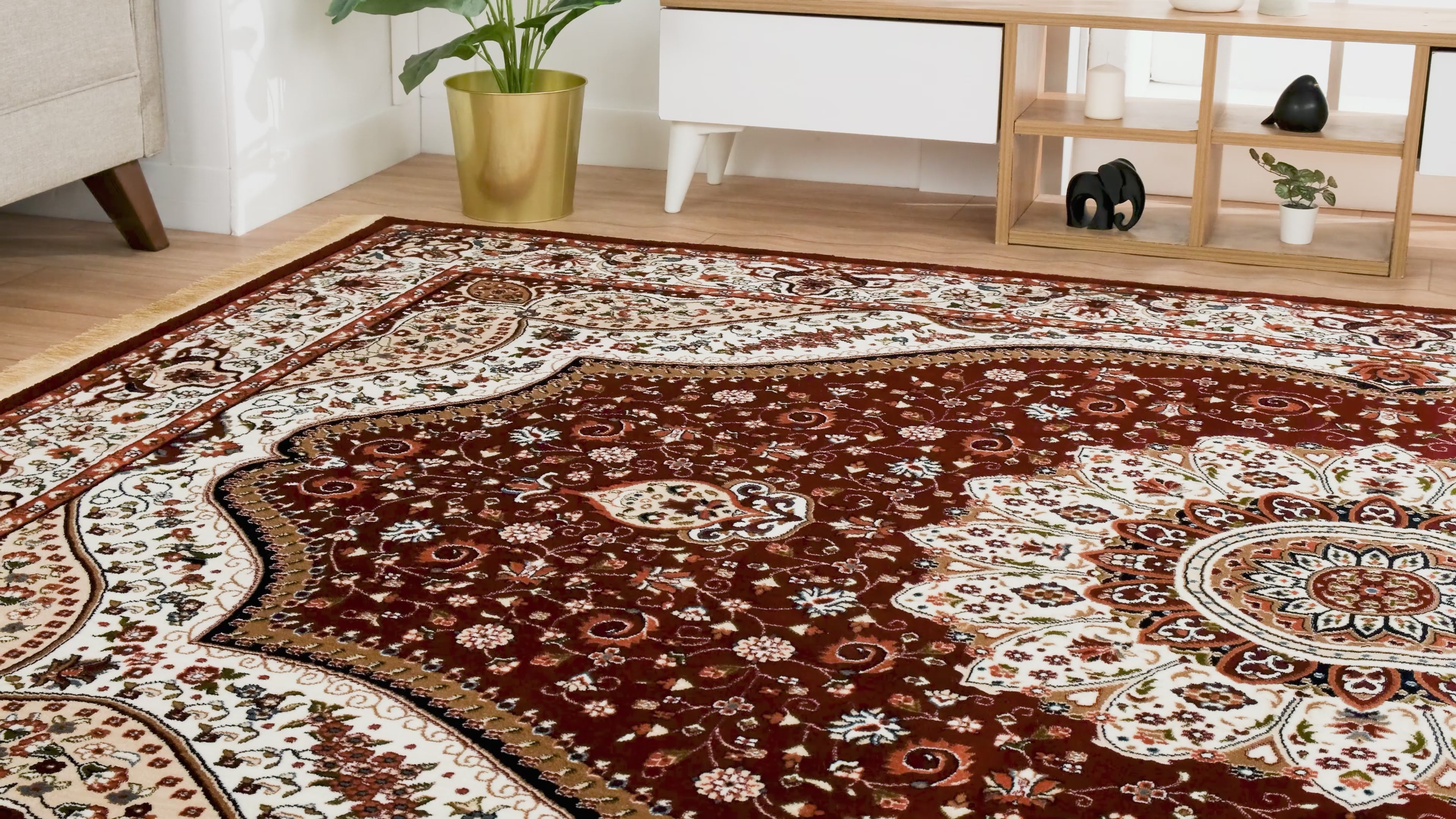 Asaryun Turkish Rug – H4158A Dark Red