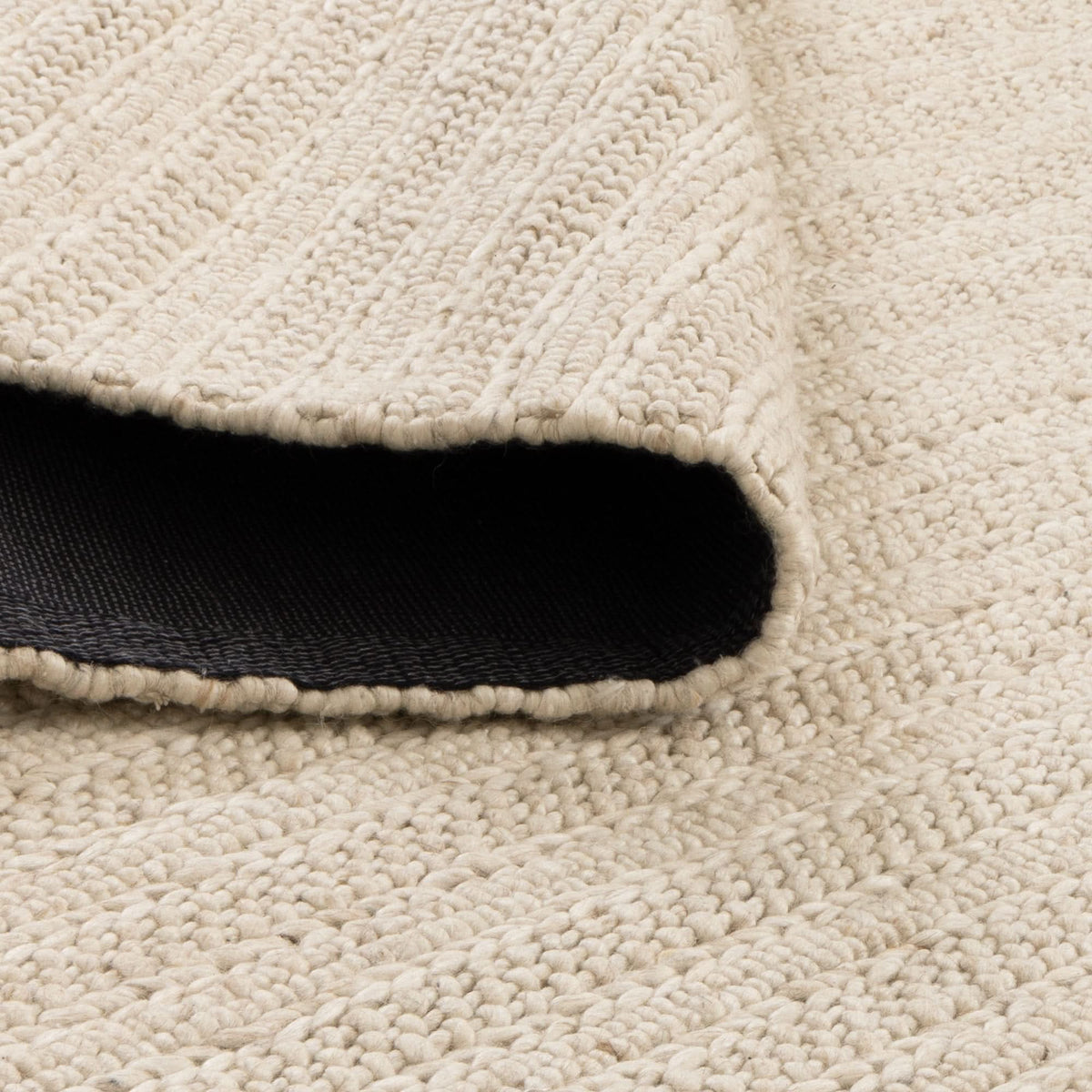 Privilege 001 Wool Rug Beige wool rug – product view 3