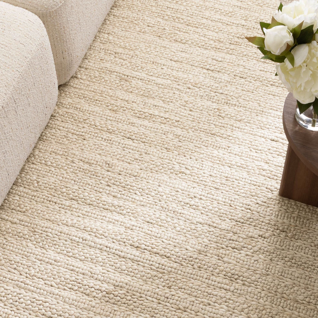 Privilege 001 Wool Rug Beige wool rug – product view 5