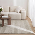 Privilege 002 Wool Rug Grey wool rug – product view 4