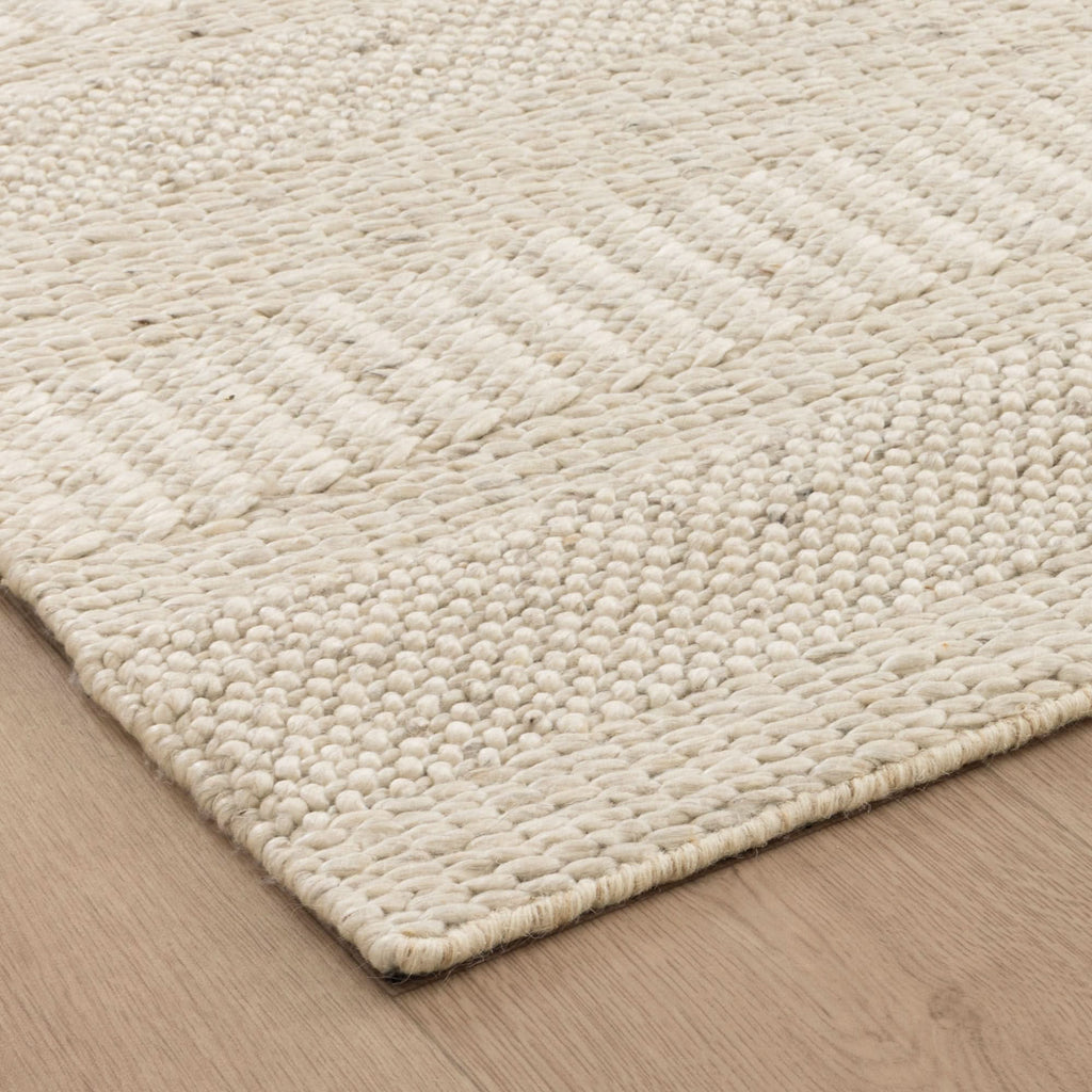 Privilege 002 Wool Rug Ivory wool rug – product view 2