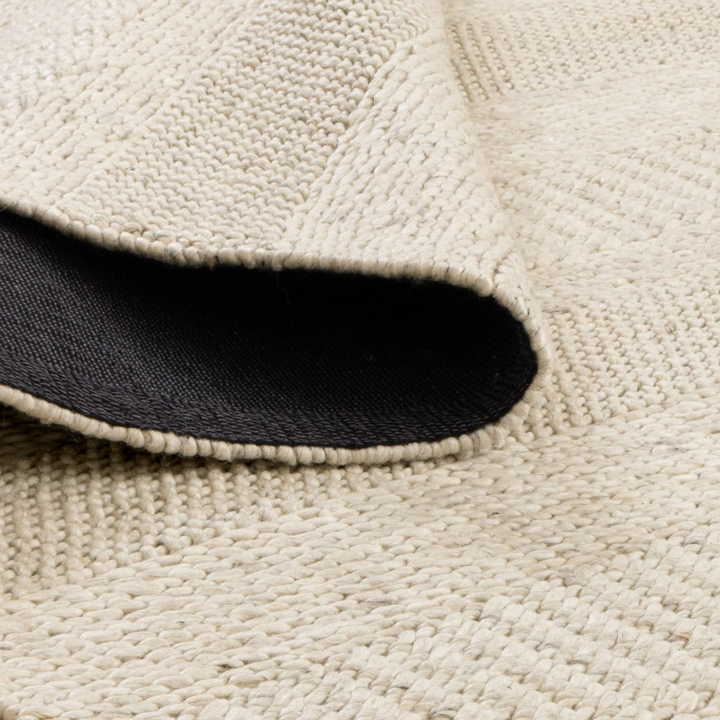 Privilege 002 Wool Rug Ivory wool rug – product view 3