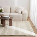Privilege 002 Wool Rug Ivory wool rug – product view 4