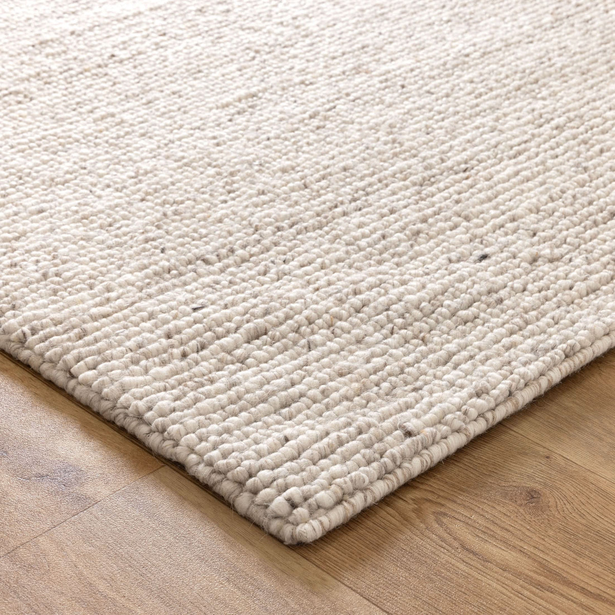 Privilege 003 Wool Rug Beige wool rug – product view 2