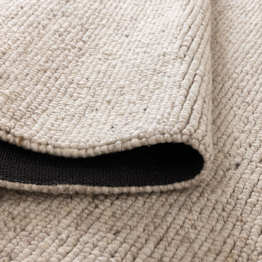 Privilege 003 Wool Rug Beige wool rug – product view 3