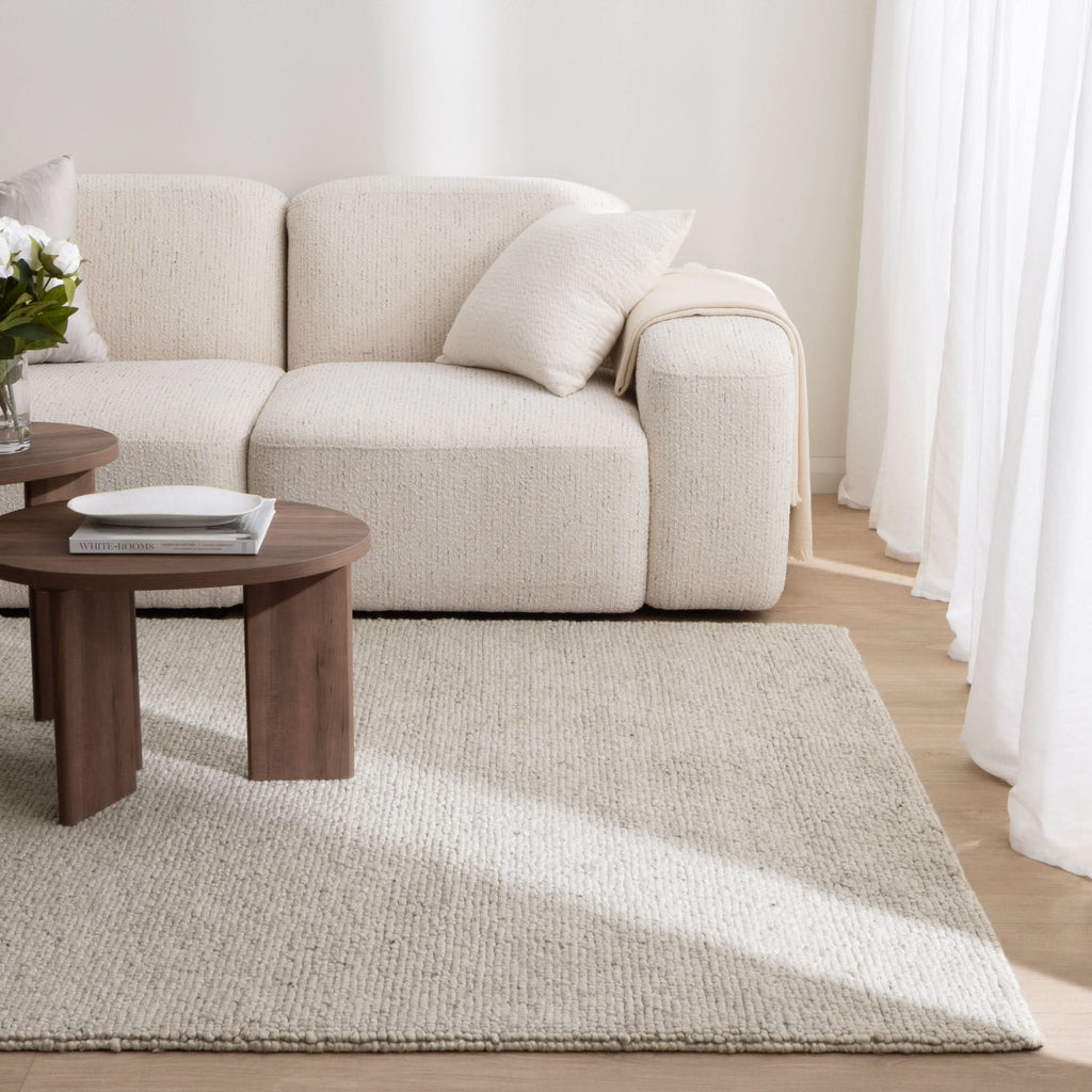 Privilege 003 Wool Rug Grey wool rug – product view 4