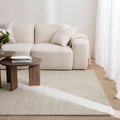 Privilege 003 Wool Rug Ivory wool rug – product view 4