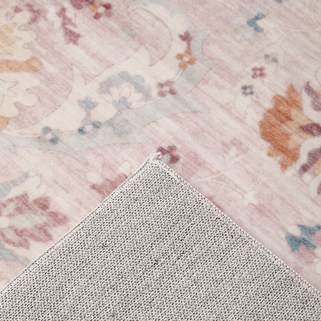 Revive Amira Pink machine washable rug – view 8