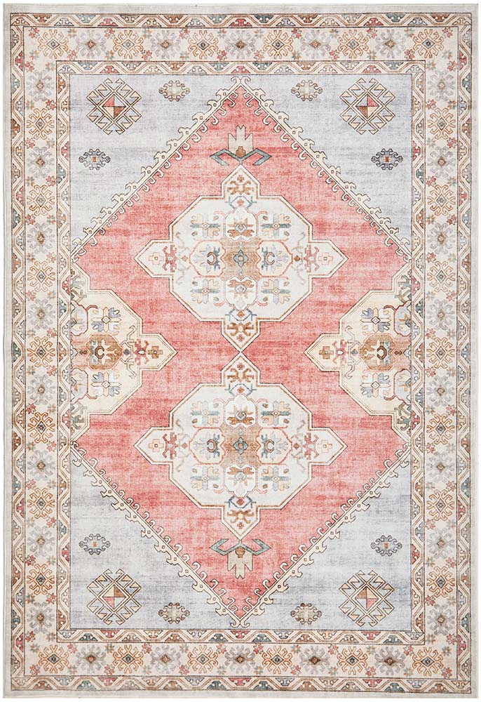 Revive Avril Rose machine washable rug – view 1