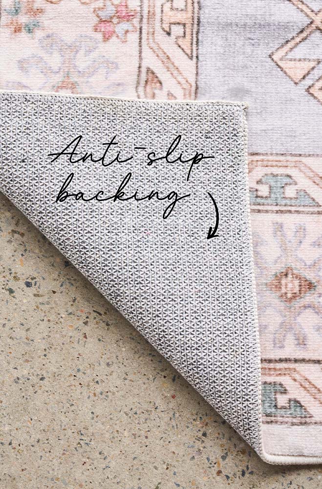 Revive Avril Rose machine washable rug – view 7