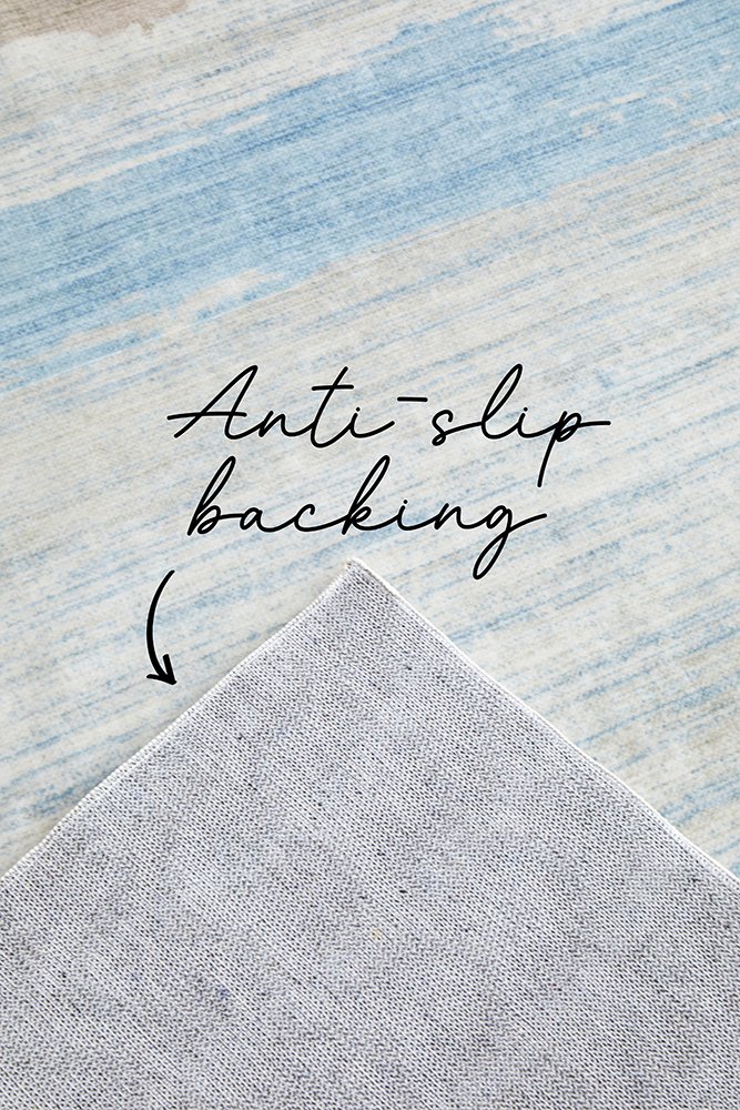 Revive Brody Tan machine washable rug – view 5