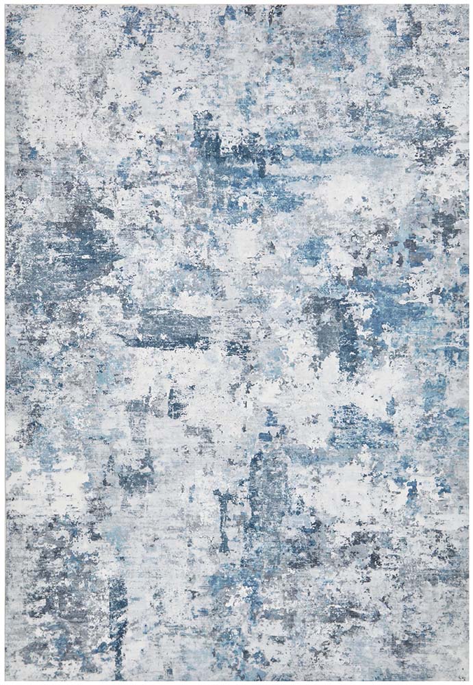 Revive Cato Blue machine washable rug – view 1